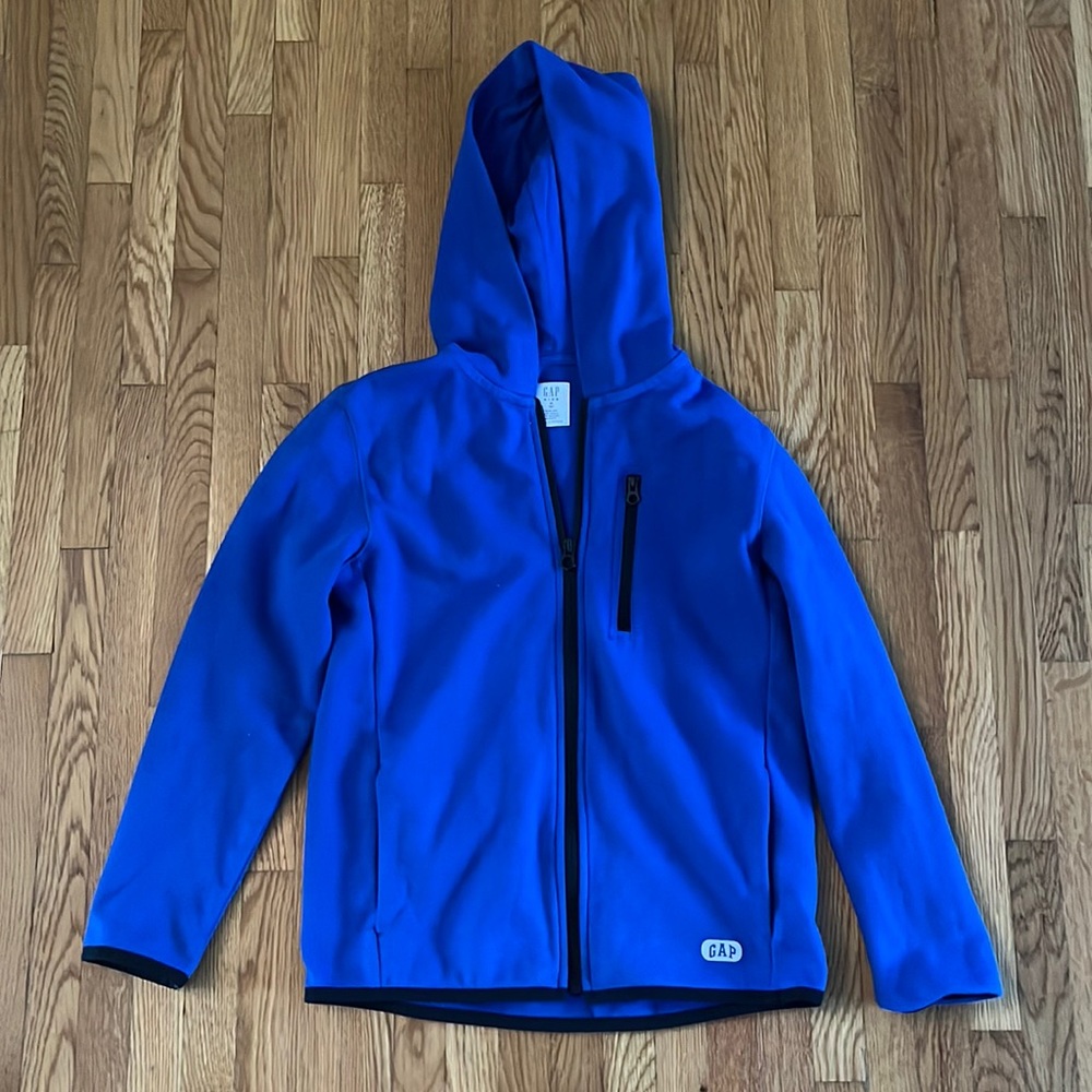 Gap boys blue zip up size M